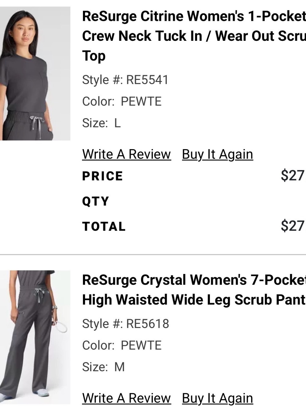 ReSurge Citrine Women's Crew Neck Tuck-In Top — Pewter